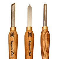Set of 3 Benjamin's Best HSS Pen Turning Chisel Set